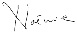 Signature de Noémie